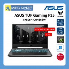 Asus TUF Gaming F15 FX506H-CHN366W NoteBook (GraphiteBlack) Intel Core i7-11800H / Win11 Home / 8GB RAM / 512GB SSD / RTX3050 / 15.6" FHD IPS AG 144hz / 2 Year Global Warranty