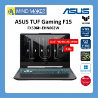 Asus TUF Gaming F15 FX506H-EHN062W NoteBook (GraphiteBlack) Intel Core i7-11800H / Win11 Home / 8GB RAM / 512GB SSD / RTX3050Ti / 15.6" FHD IPS AG 144hz / 2 Year Global Warranty