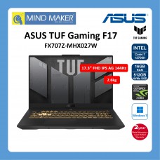 Asus TUF Gaming F17 FX707Z-MHX027W Laptop (MechaGray) i7-12700H / 16GB / 512GB NVMe SSD / RTX3060 / WIN11 / 17.3" FHD AG 144Hz / 2 Years Global Warranty with 1st Year Perfect Warranty