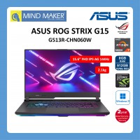 Asus ROG Strix G15 G513R-CHN060W NoteBook (EclipseGray) R7-6800H / Win11 Home / 8GB RAM / 512GB SSD / RTX3050 / 15.6" FHD IPS AG 144hz / 2 Year Global Warranty