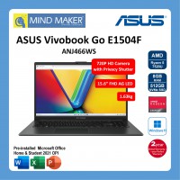 Asus Vivobook Go E1504F-ANJ466WS Notebook (MixedBlack) R5-7520U / Win11 Home / Office Home & Student OPI / 8GB RAM / 512GB SSD / Integrated Graphics / 15" FHD AG / 2 Year Global Warranty