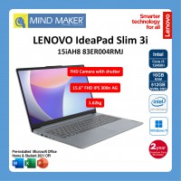 Lenovo IdeaPad Slim 3 15IAH8 83ER004RMJ NoteBook (ArcticGrey) / i5-12450H / Win11 Home / Office Home & Student OPI / 16GB RAM / 512GB SSD / 15.6" FHD IPS AG / 2 Years Premium Care